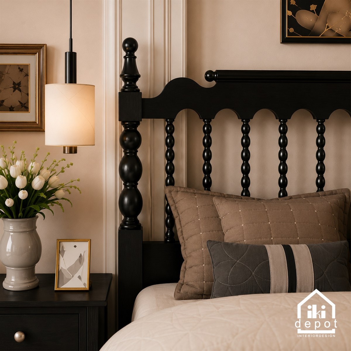 Giường Indochine Huyền Mộc