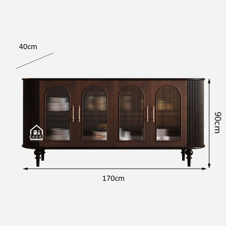 Indochine Elegant - Tủ trang trí phong cách Đông Dương thanh lịch