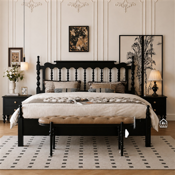 Giường Indochine Huyền Mộc